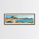 Saint Bartholomew, France Panoramic Beach Print, Vacation Gift, France Wall Art, Framed Canvas Print, Framed Beach Painting