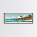 San Blas, Panamá Panoramic Beach Print, Vacation Gift, Panamá Wall Art, Beach Painting, Beach Decor, Beach Painting