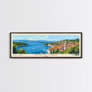 Sveti Ivan , Croatia Panoramic Beach Print, Vacation Gift, Croatia Wall Art, Framed Canvas Print, Framed Beach Painting