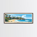 Unawatuna, Sri Lanka Panoramic Print, Vacation Gift, Sri Lanka Wall Art, Beach Painting, Beach Decor, Beach Or Lakehouse Art