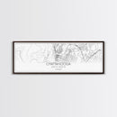 Panoramic Chattanooga City Map, Tennessee Art, Map Print, Minimalist Wall Art, Canvas Art, Housewarming Gift, Street Map Art, Closing Gift
