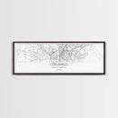 Panoramic Columbus City Map, Georgia Art, Map Print, Minimalist Wall Art, Canvas Art, Housewarming Gift, Street Map Art, Closing Gift