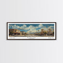 Rialto California Panoramic Print, Modern Framed Canvas Print, Travel Poster Art, Home Decoration, Wall Art, Office Decor