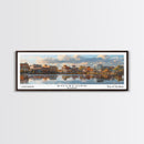 Rockford Illinois Panoramic Print, Trendy Framed Canvas Print, City Travel Poster, Home Decor, Office Wall Art, Gift Idea