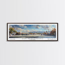 San Bernardino California Panoramic Print, Elegant Framed Canvas Print, City Travel Poster, Home Decoration, Wall Art