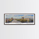 San Jose California Panoramic Print, Artistic Framed Canvas Print, City Travel Poster, Home Decoration, Office Wall Art