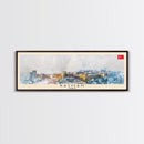 Batman Turkey Panoramic Travel Poster, Framed Canvas Print or Metal Wall Art, Travel Art, Home Decor, Panoramic Painting, Midcentury Art