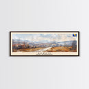 Brčko Bosnia Wall Art, Panoramic Travel Poster, Panoramic Framed Canvas Print, City Wall Art, Wall Hanging Home Decor, Travel Art