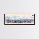 Plovdiv Bulgaria Travel Art, City Art, Framed Canvas Print or Metal Wall Art, Europe Travel Poster, Panoramic Wall Art, Extra Wide Wall Art