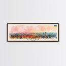 Poltava Ukraine Wall Art, Panoramic Travel Poster, Panoramic Framed Canvas Print, City Wall Art, Wall Hanging Home Decor, Travel Art