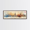 Czestochowa Poland Travel Art, City Art, Framed Canvas Print or Metal Wall Art, Europe Travel Poster, Panoramic Wall Art, Extra Wide Wall Art