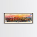Ivanovo Russia Panoramic Travel Poster, Framed Canvas Print or Metal Wall Art, Travel Art, Home Decor, Panoramic Painting, Midcentury Art