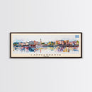 Lappeenranta Finland Panoramic Travel Poster, Framed Canvas Print or Metal Wall Art, Travel Art, Home Decor, Panoramic Painting, Midcentury Art
