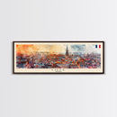 Lille France Wall Art, Panoramic Travel Poster, Panoramic Framed Canvas Print, City Wall Art, Wall Hanging Home Decor, Travel Art