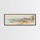 Swansea United Kingdom Wall Art, Panoramic Travel Poster, Panoramic Framed Canvas Print, City Wall Art, Wall Hanging Home Decor, Travel Art