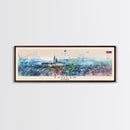 Zvolen Slovakia Panoramic Travel Poster, Framed Canvas Print or Metal Wall Art, Travel Art, Home Decor, Panoramic Painting, Midcentury Art