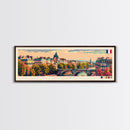 Angers France Wall Art, Panoramic Travel Poster, Panoramic Framed Canvas Print, City Wall Art, Wall Hanging Home Decor, Travel Art