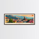 Burgos Spain Wall Art, Panoramic Travel Poster, Panoramic Framed Canvas Print, City Wall Art, Wall Hanging Home Decor, Travel Art
