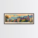 Cardiff United Kingdom Travel Art, City Art, Framed Canvas Print or Metal Wall Art, Europe Travel Poster, Panoramic Wall Art, Extra Wide Wall Art