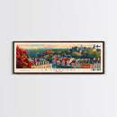 La Louvire Belgium Travel Art, City Art, Framed Canvas Print or Metal Wall Art, Europe Travel Poster, Panoramic Wall Art, Extra Wide Wall Art