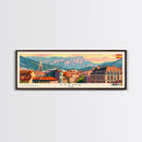 Lleida Spain Travel Print Wall Art, Panoramic City Art, Travel Art, Wall Decor, Vacation Gift, Framed Canvas Print Or Metal Art
