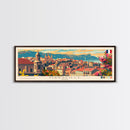 Marseille France Travel Print Wall Art, Panoramic City Art, Travel Art, Wall Decor, Vacation Gift, Framed Canvas Print Or Metal Art
