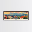 Pančevo Serbia Wall Art, Panoramic Travel Poster, Panoramic Framed Canvas Print, City Wall Art, Wall Hanging Home Decor, Travel Art