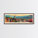 Povazska Bystrica Slovakia Travel Print Wall Art, Panoramic City Art, Travel Art, Wall Decor, Vacation Gift, Framed Canvas Print Or Metal Art
