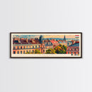 Szeged Hungary Travel Art, City Art, Framed Canvas Print or Metal Wall Art, Europe Travel Poster, Panoramic Wall Art, Extra Wide Wall Art