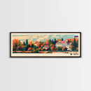 Tomsk Russia Wall Art, Panoramic Travel Poster, Panoramic Framed Canvas Print, City Wall Art, Wall Hanging Home Decor, Travel Art