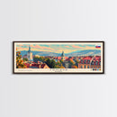 Trnava Slovakia Wall Art, Panoramic Travel Poster, Panoramic Framed Canvas Print, City Wall Art, Wall Hanging Home Decor, Travel Art
