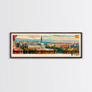 Zaragoza Spain Wall Art, Panoramic Travel Poster, Panoramic Framed Canvas Print, City Wall Art, Wall Hanging Home Decor, Travel Art