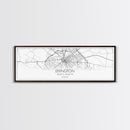 Panoramic Lexington City Map, Kentucky Art, Map Print, Minimalist Wall Art, Canvas Art, Housewarming Gift, Street Map Art, Closing Gift