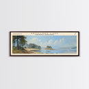 Artillery Lake Panoramic Framed Canvas Print, Lake House Art, Modern Decor, Travel Poster, Scenic View, Home Decoration