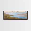 Bear Lake USA North Slope Alaska Panoramic Framed Canvas Print, Lake House Decor, Scenic Painting, Travel Poster, Nature Scene