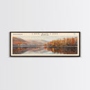 Cave Run Lake Kentucky Framed Canvas Print, Lake House Decor, Panoramic Wide Art, Travel Poster, Rustic Lake Painting, Nature Art