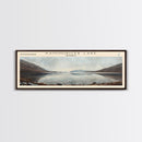 Kaminuricek Lake Qamanirjuaq Lake Framed Canvas Print, Panoramic Lake House Decor, Wall Art, Travel Poster, Serene Lake Painting, Nature Art