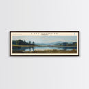 Lake Dunmore Vermont Framed Canvas Print, Lake House Decor, Panoramic Wall Art, Travel Poster, Stunning Landscape Painting, Home Art