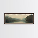 Seneca Lake New York Panoramic Framed Canvas Print, Lake House Decor, Wall Art, Travel Poster, Serene Lake Scene, Bedroom Decor