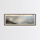 Tatinnai Lake Panoramic Wall Art, Framed Canvas Print, Lake House Decor, Travel Poster, Beautiful Lake Scene, Living Room Decor, Home Decoration