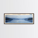 Tony Grove Lake Utah Panoramic Wall Art, Framed Canvas Print, Lake House Decor, Travel Poster, Scenic Lake Scene, Bedroom Decor