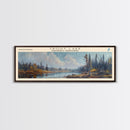 Trout Lake Canada Northwest Territories Panoramic Wall Art, Framed Canvas Print, Lake House Decor, Travel Poster, Beautiful Lake Scene, Home Decor