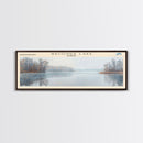 Waconda Lake Kansas Panoramic Wall Art, Framed Canvas Print, Lake House Decor, Travel Poster, Beautiful Lake Scene, Home Art