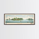 Sylvan Lake, South Dakota Framed Canvas Print, Lake House Decor, Midcentury Modern Art, Pop Art, Travel Poster, Bedroom Wall Art