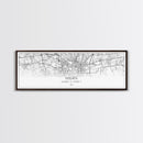 Panoramic Milan City Map, Italy Art, Map Print, Minimalist Wall Art, Canvas Art, Housewarming Gift, Street Map Art, Closing Gift