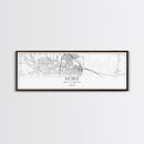 Panoramic Mobile City Map, Alabama Art, Map Print, Minimalist Wall Art, Canvas Art, Housewarming Gift, Street Map Art, Closing Gift