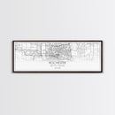 Panoramic Rochester City Map, New York Art, Map Print, Minimalist Wall Art, Canvas Art, Housewarming Gift, Street Map Art, Closing Gift