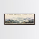 Alishan National Scenic Area Travel Poster Print, Framed Canvas Print, Taiwan Travel Art, Wood Framed Art, Wall Hanging, Home Decor