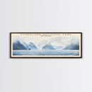 Fiordland National Park Travel Print Wall Art, Travel Poster Print, Retro Style COUNTRY Home Decor, Wall Hanging, Travel Gift Idea, Unique Metal Art