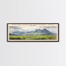 Gunung Rinjani National Park COUNTRY | Framed Travel Poster Canvas Print | Trendy Wall Art | Watercolor Painting | Living Room Art | Unique Art